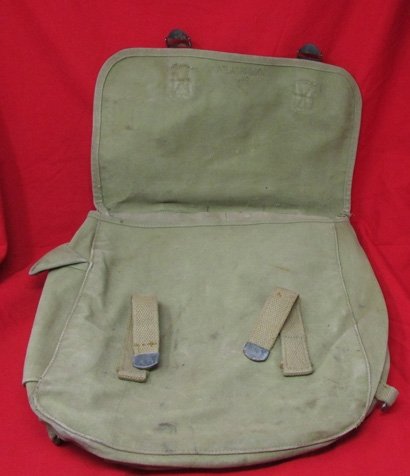  US WWII Rubberized Fabric Musette Bag, Atlas Mfg Co 1942 — image 5