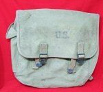 US WWII Rubberized Fabric Musette Bag, Atlas Mfg Co 1942