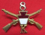 US IW-SAW Pennsylvania 8th Infantry Hat Insignia