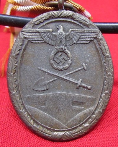  German WWII Westwall Medal and Ribbon — image 3