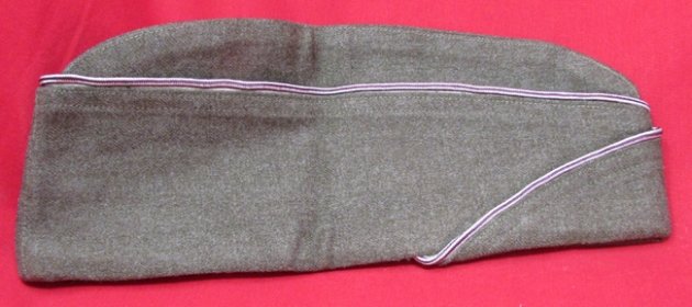  US WWII Army Enlisted Medical Corps Garrison Hat, 7 3/8, Named — image 2