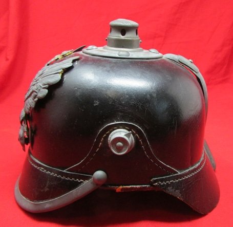  German WWI Prussian M1915 Enlisted Pickelhaube, Sz 52 — image 3