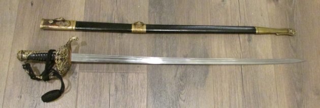  French Model 1837 Naval Officers Sword & Knot, A Beauty — image 3