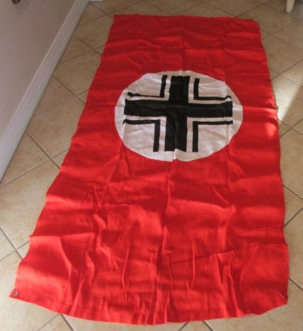  German WWII Balkan Cross Vehicle Identification Flag — image 2