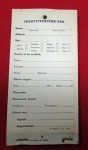 US WWII, Casualty Identification Tag Booklet