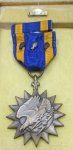 US WWII Air Medal, Cased, Wrap Brooch, 3 OLC