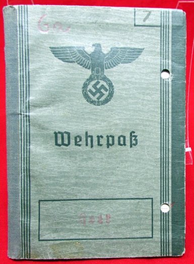  German WWII Army Wehrpass, 1939, WWI Veteran — image 2