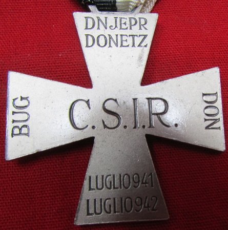  Italian WWII Russian Front Commemorative Medal, 'The Snow Cross' — image 2
