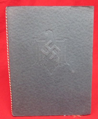  German WWII Sports Award Booklet, Silver 1938 — image 2