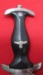 German WWII M1933 SS Enlisted Dagger, RZM 121/34