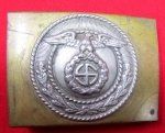 German WWII SA/NSDAP EM Buckle Mobile Swastika