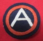 US WWI 3rd Army SSI, Deluxe Embroidery