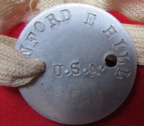  US WWI ID Tag with Neck Cord — image 3