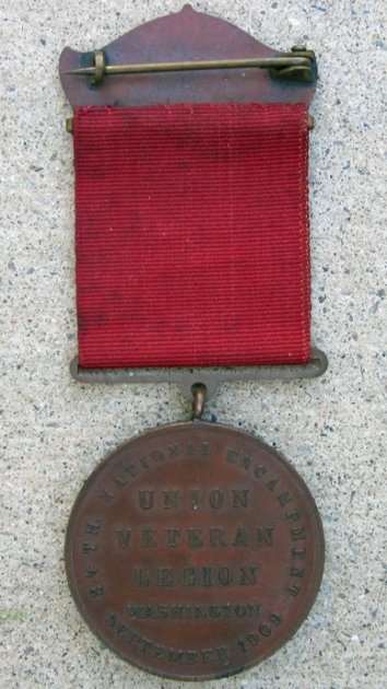  US Post Civil War, Union Veterans Legion Encampment Medal, Washington 1909 — image 3