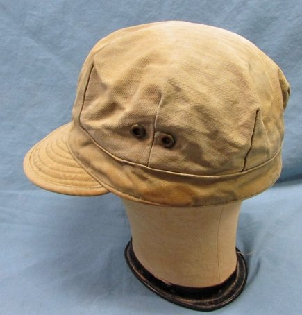  US WWII Army HBT, Short Billed Fatigue Cap — image 4