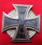 German WWI Iron Cross First Class, Screwback