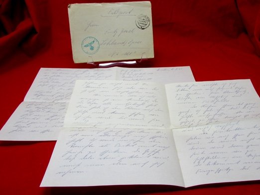  German WWII Feldpost Envelope and Letter — image 3