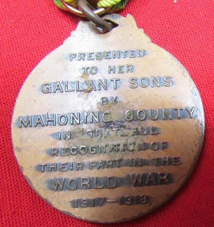  US WWI Ohio Victory Medal, Mahoning County — image 4