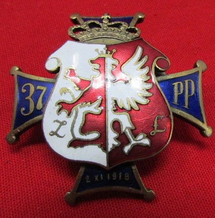  Polish Regimental Badge, Collectors Copy, 37th Infantry Regiment — image 2