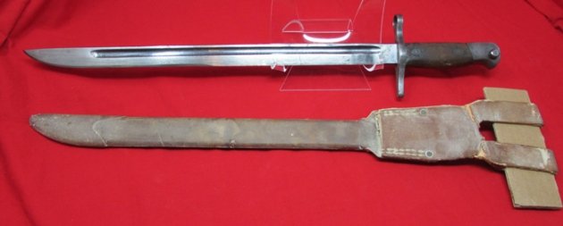  Japanese WWII Type 30 Bayonet, Star K, Rubberized Scabbard — image 6