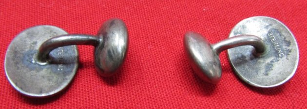  US, Late 19th Century Men's Cufflinks, Sterling Silver — image 4