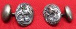 US, Late 19th Century Men's Cufflinks, Sterling Silver