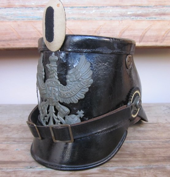  German WWI, Prussian Enlisted M1915 Jager Shako, 1916 Dated — image 2