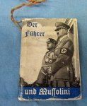 German WWII WHW Booklet Der Fuhrer und Mussolini