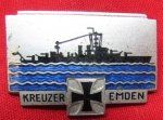 German Pre WWII Ship Badge, Kreuzer Emden 1925-1945