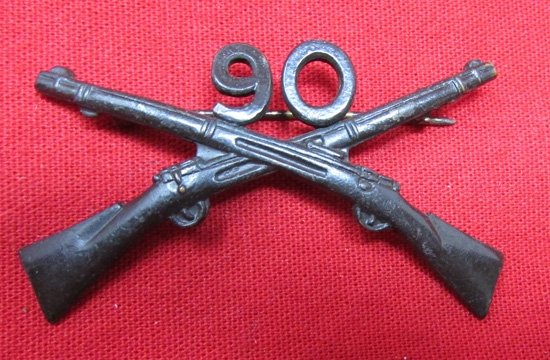  US  WWI, 90th Infantry Officers Collar Insignia, Pair — image 6