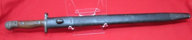  British WWII M1907 Bayonet & Scabbard, Australian Mfg — image 2