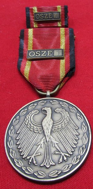  German Bundeswehr, Armed Forces Deployment Medal, OSZE1 Clasp — image 2
