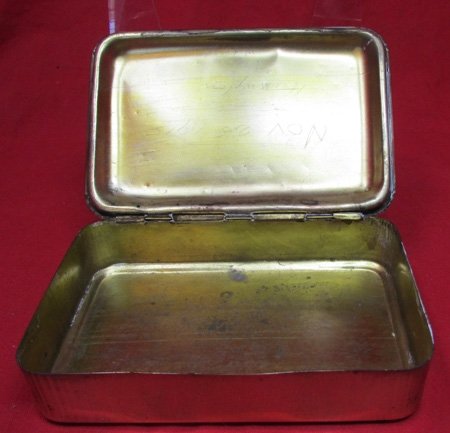  British WWI, Princess Mary, Christmas 1914, Brass Tin — image 4