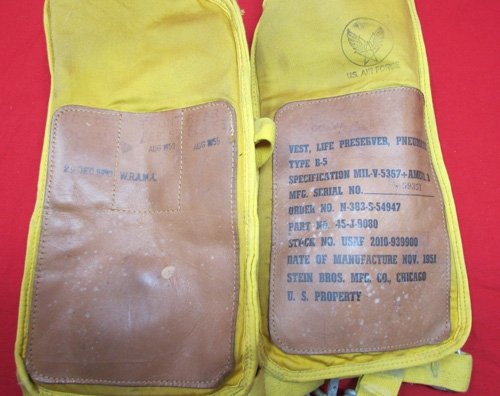 US Korean War  USAF Aviation Mae West Flotation Vest, 1951 — image 4