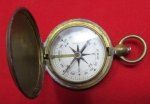 US WWI-WWII Pocket Watch Type Compass, Brass, Waltham