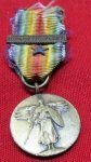US WWI Miniature Victory Medal, Atlantic Fleet Clasp,