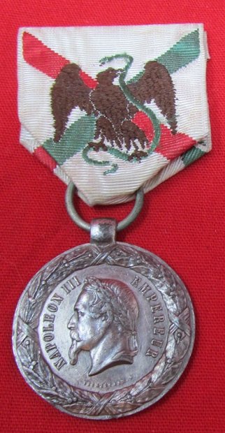  French Mexican Intervention Campaign Medal, Emporer Maximiliano — image 2