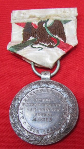  French Mexican Intervention Campaign Medal, Emporer Maximiliano — image 3