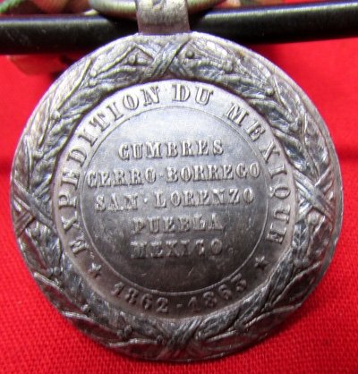  French Mexican Intervention Campaign Medal, Emporer Maximiliano — image 5