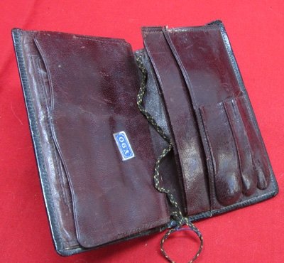  Japanese WWII Leather Wallet & Currency — image 5