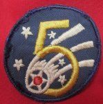 US WWII, Australian Mfg USAAF 5TH Air Force SSI, Blue