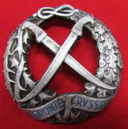  Italian WWII Russian Front Badge & Envelope, Milan Maker — image 4