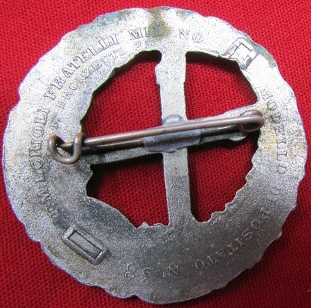  Italian WWII Russian Front Badge & Envelope, Milan Maker — image 5