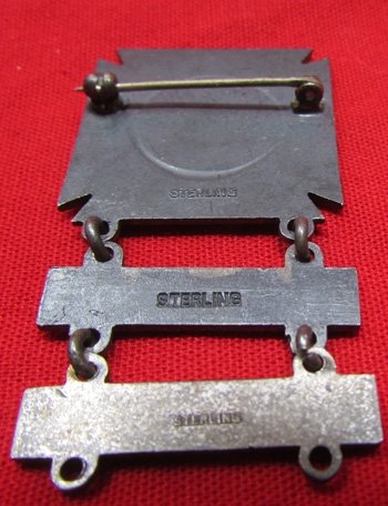  US WWII Era, Army Driver Badge, Sterling, Track & Wheeled Vehicles — image 3