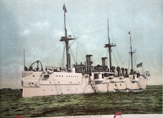  US Spanish-American War Era, US Navy White Squadron Booklet, Lion Coffee Co. Premium & Mailing Envelope — image 4