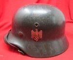  German WWII Army M1940 Steel Helmet, EF 62
