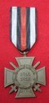 German WWI Combatant Hindenburg Cross & Ribbon