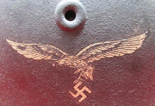  German WWII, Luftwaffe, M1942 Steel Helmet, Complete, NS64 — image 3