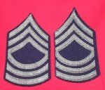 US WWII Army Master Sergeant Chevrons, Pair