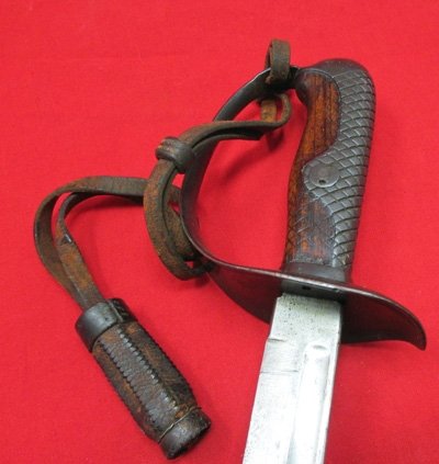  Japanese WWII Type 32 Army Sword & Leather Knot, Otsu Model — image 4